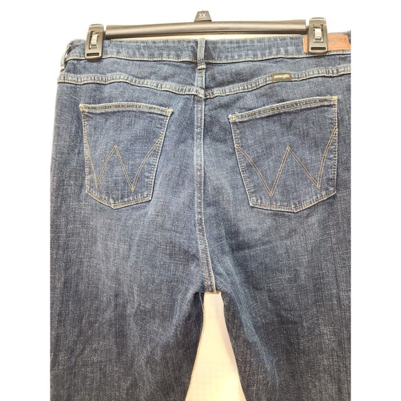 Wrangler Jeans Womens Size 16 High Rise Fierce Flare Denim Medium Washed Modern - Picture 9 of 11